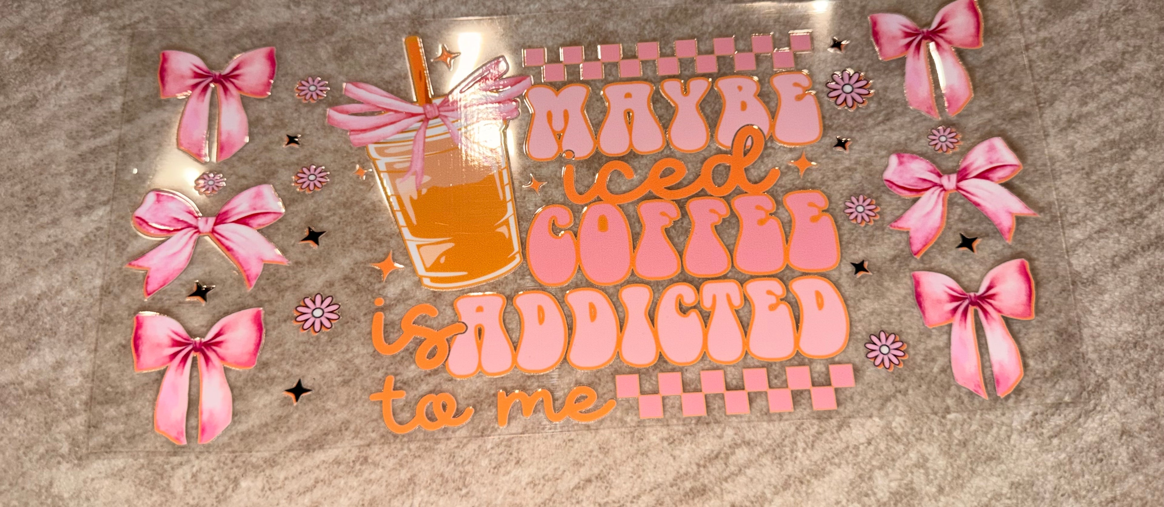 Iced coffee is addicted to me