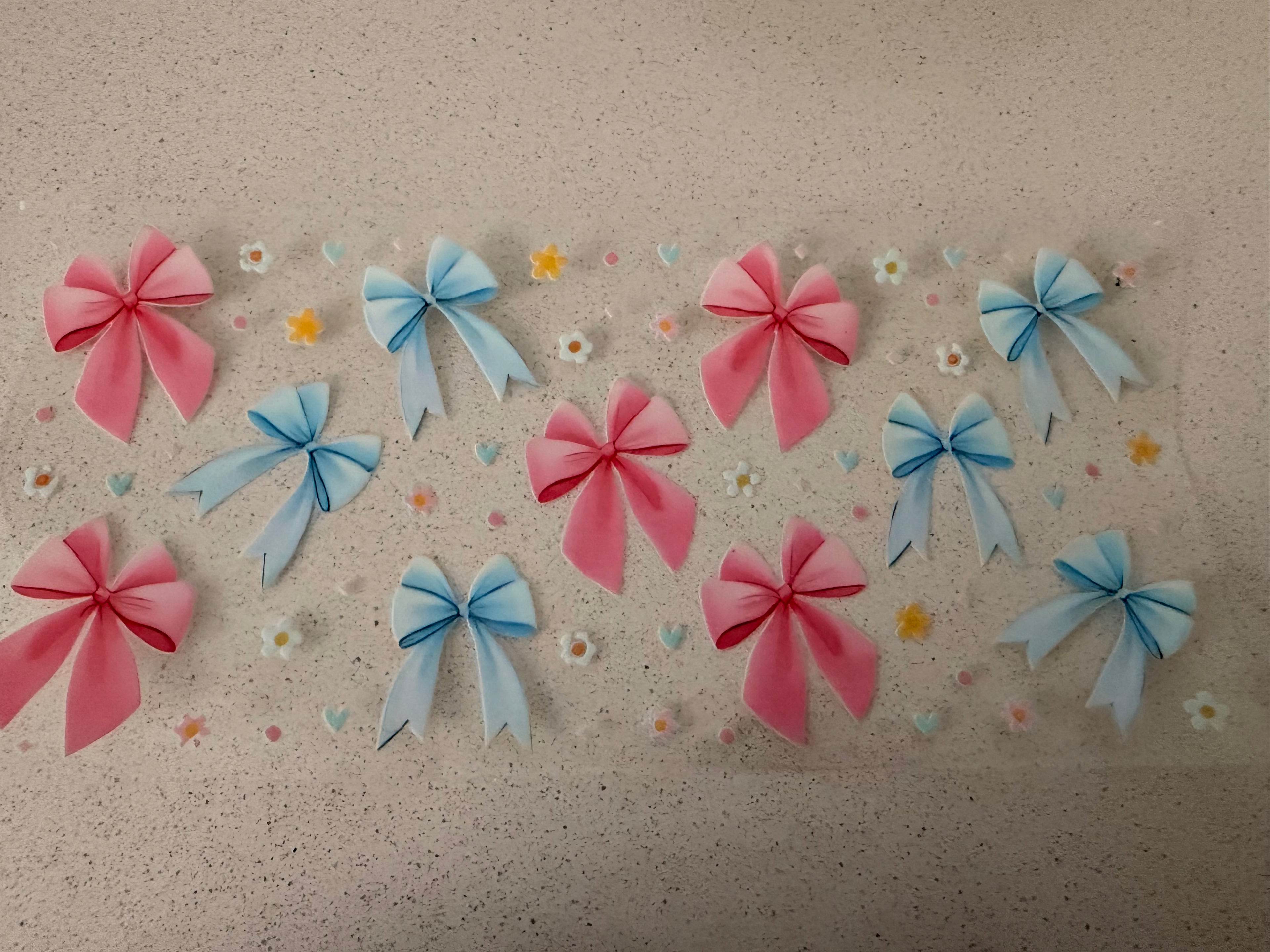 Bows - Blue and Pink