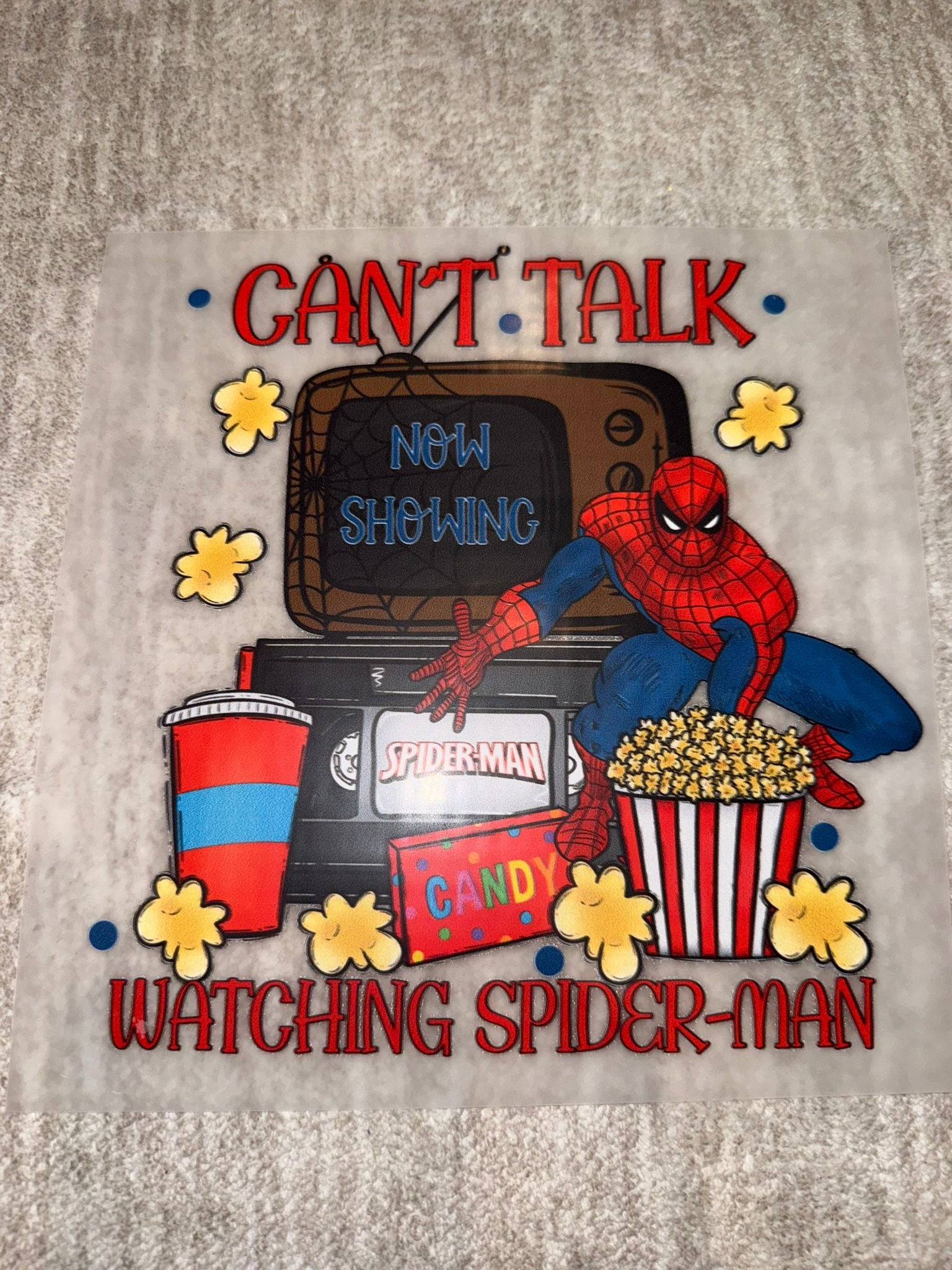 Watching spider man