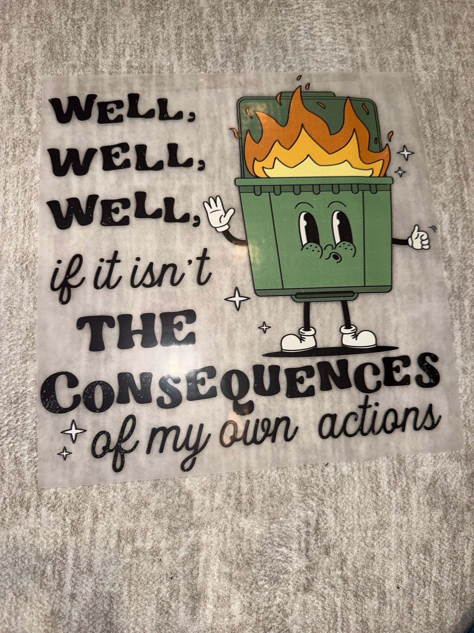 Consequences of my own actions