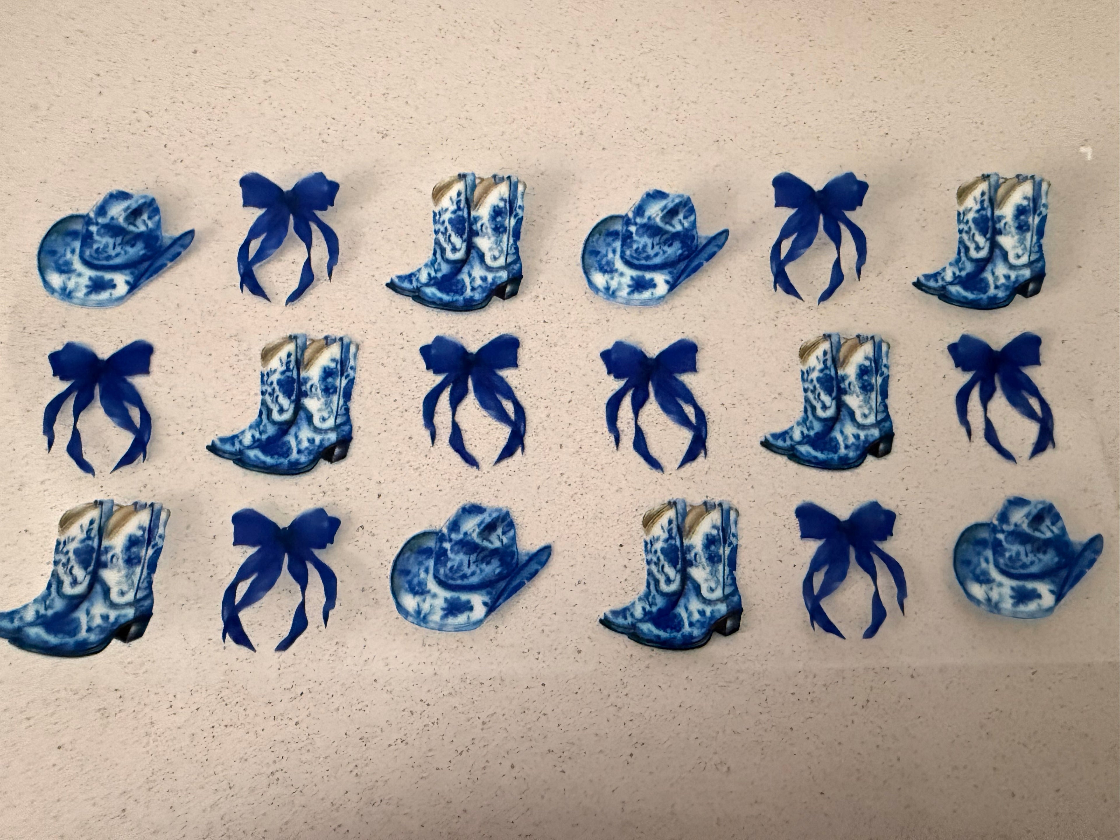 Western - Blue bows