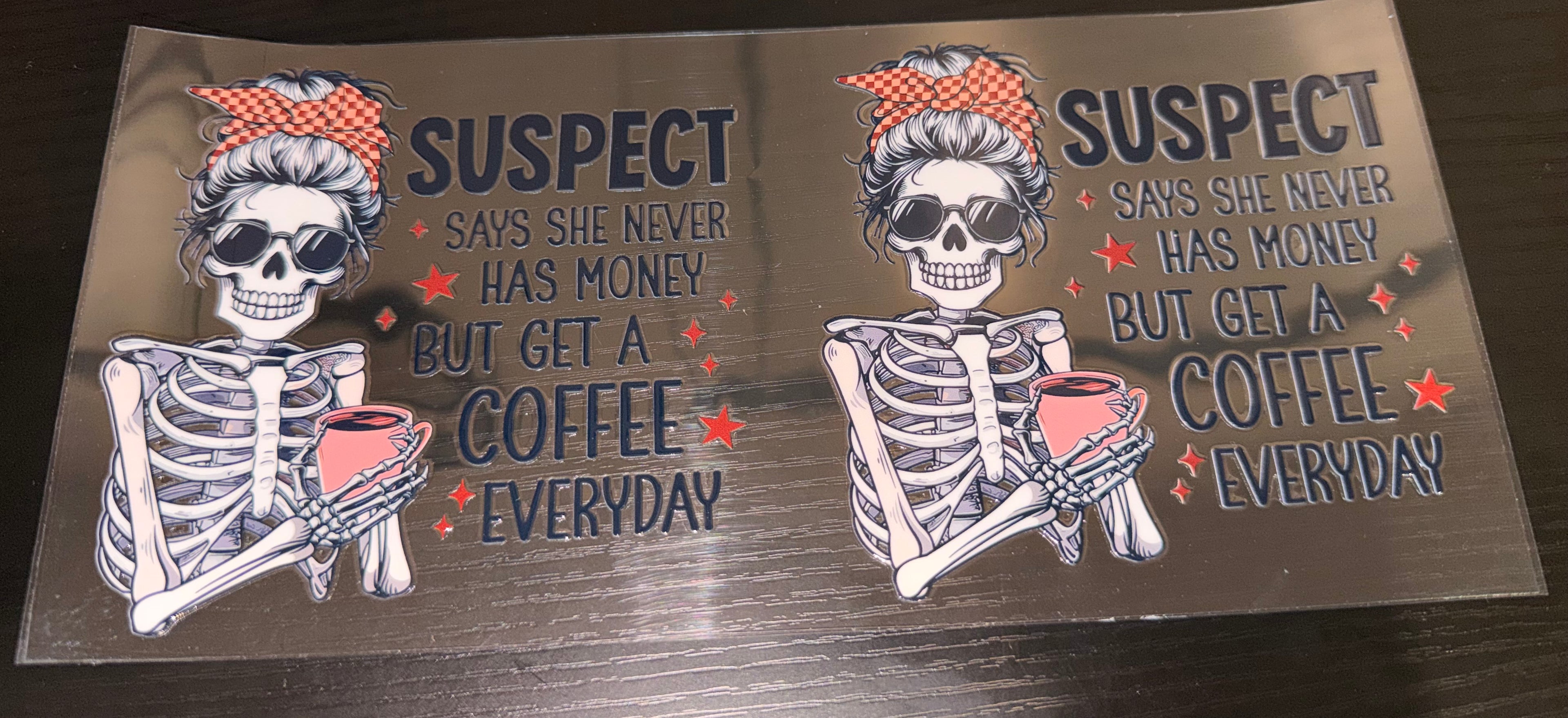 Suspect - coffee everyday