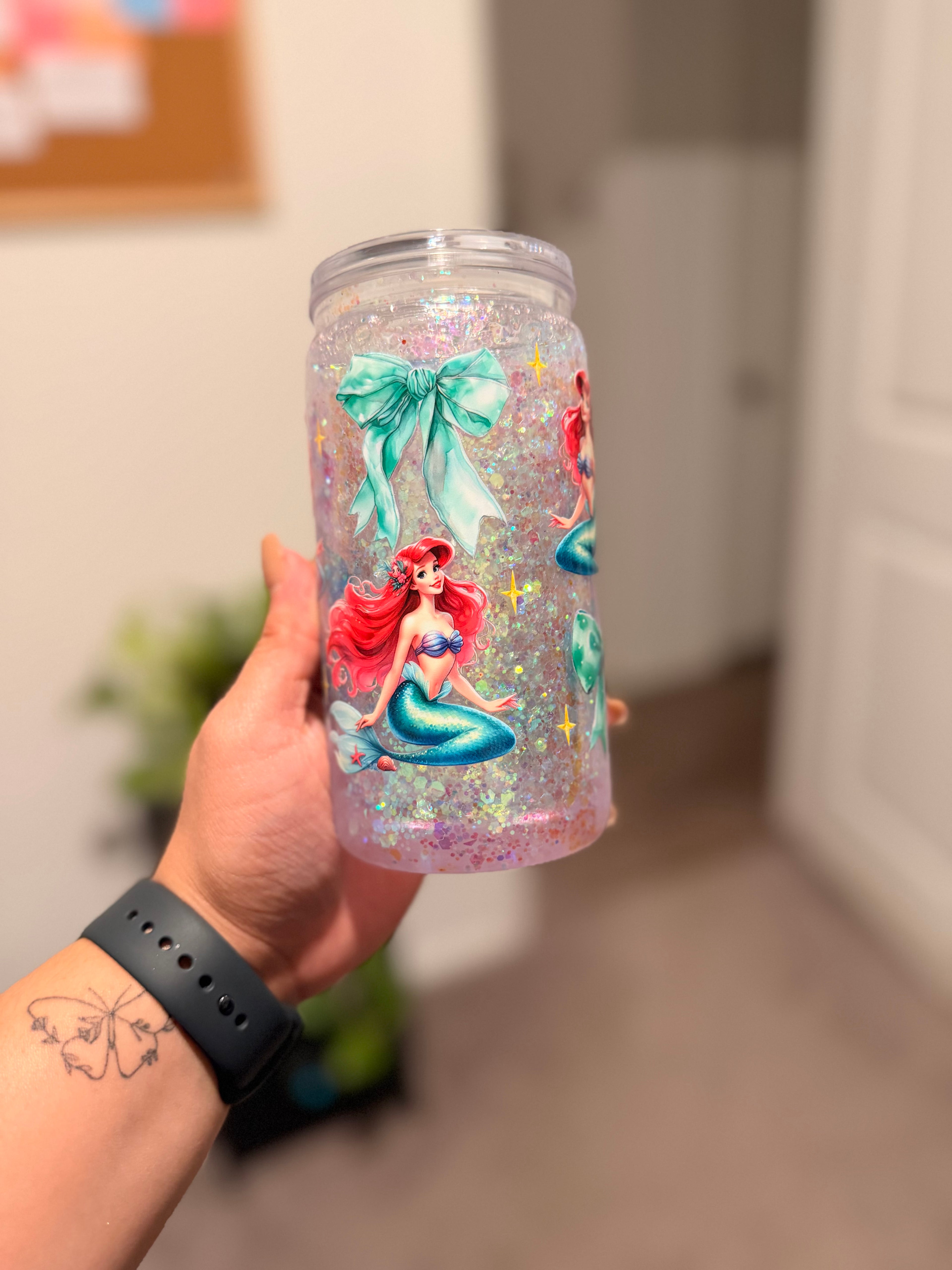 Ariel Snowglobe Tumbler
