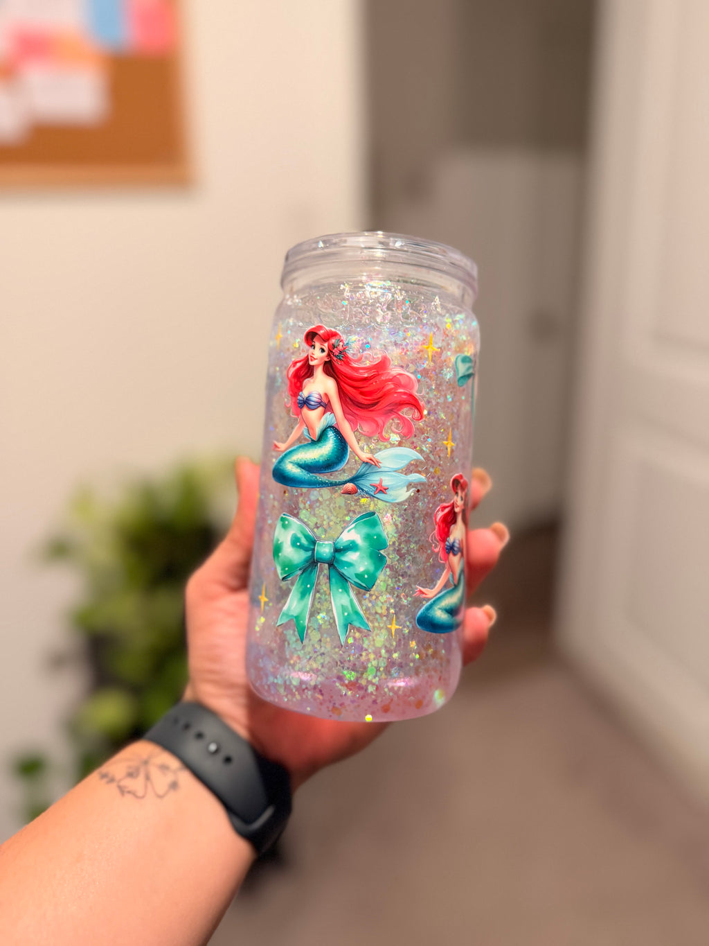 Ariel Snowglobe Tumbler