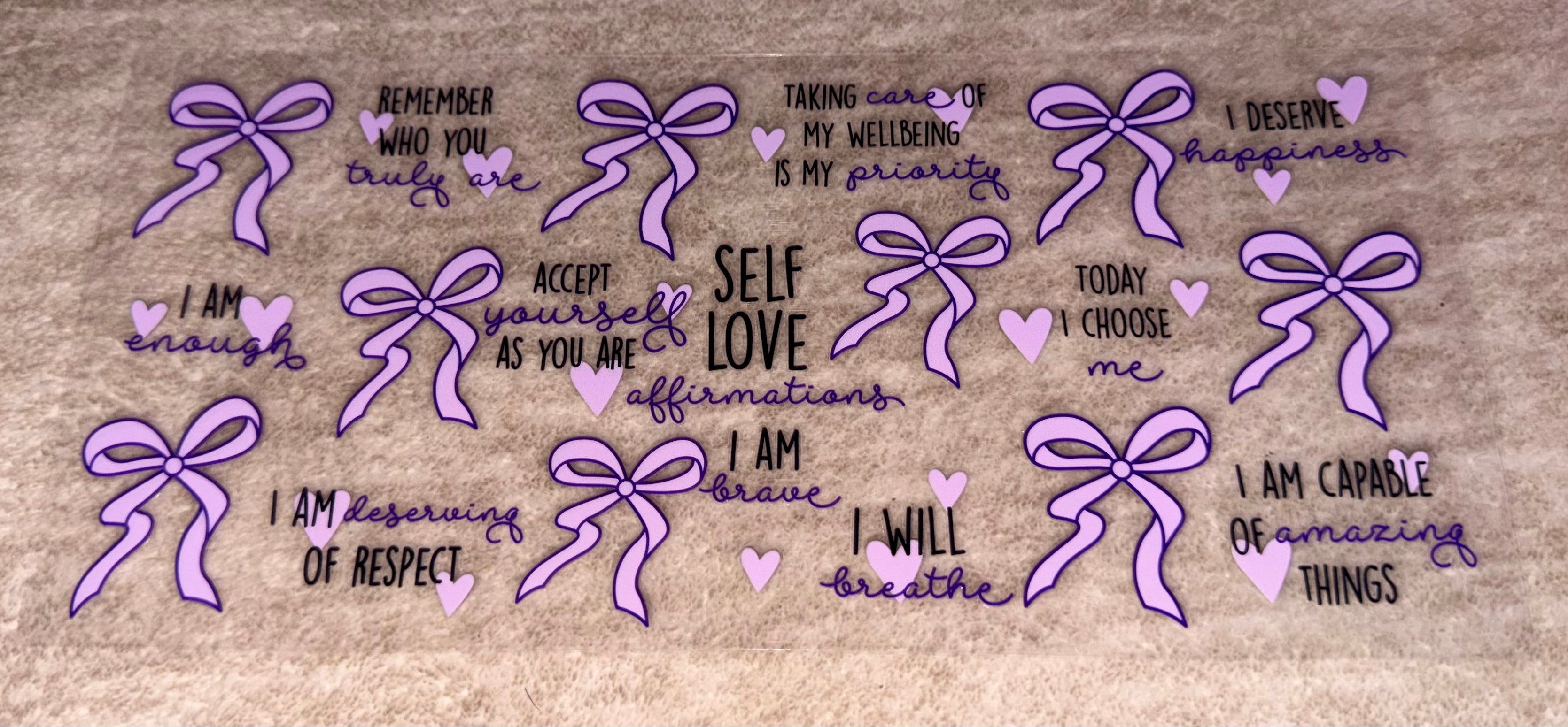 Self love affirmations - purple