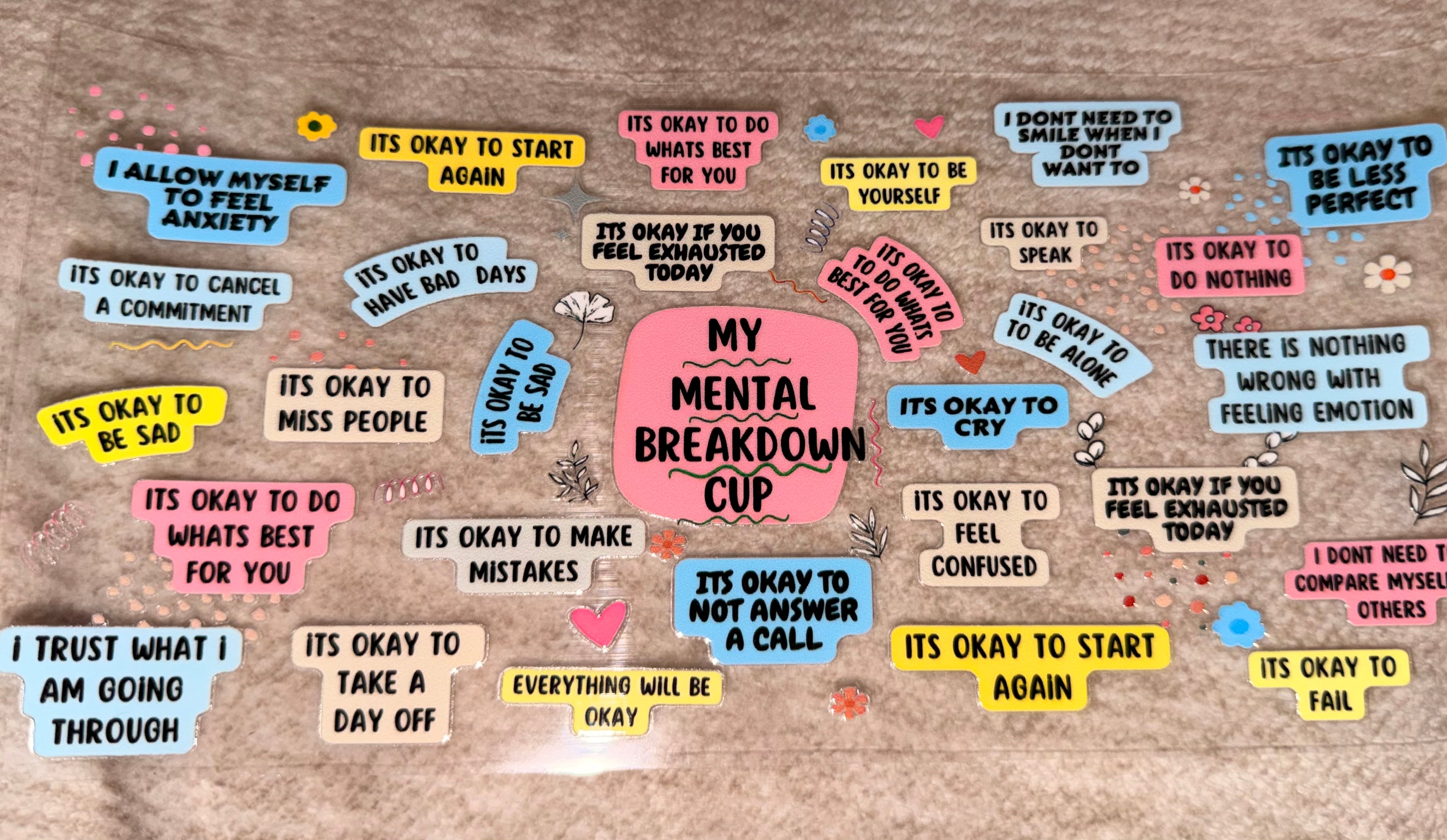 Mental breakdown cup