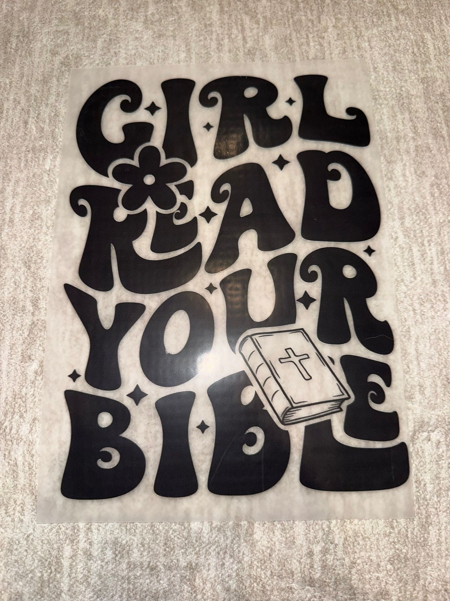 Girl read your bible