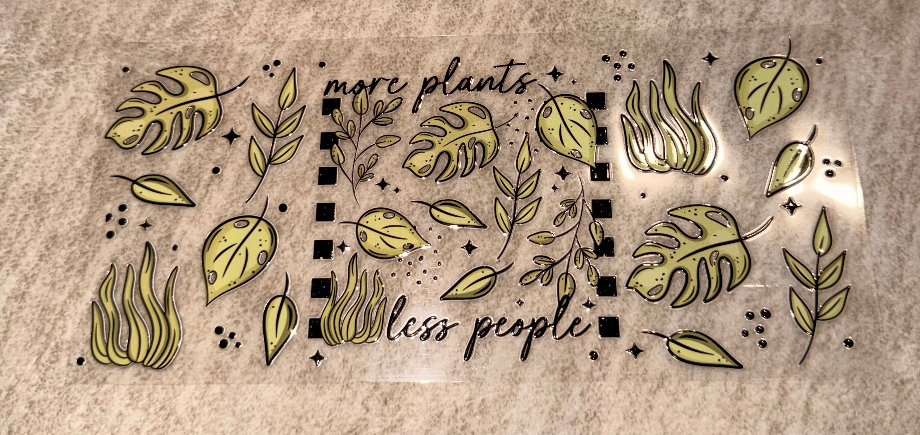 More plants less people