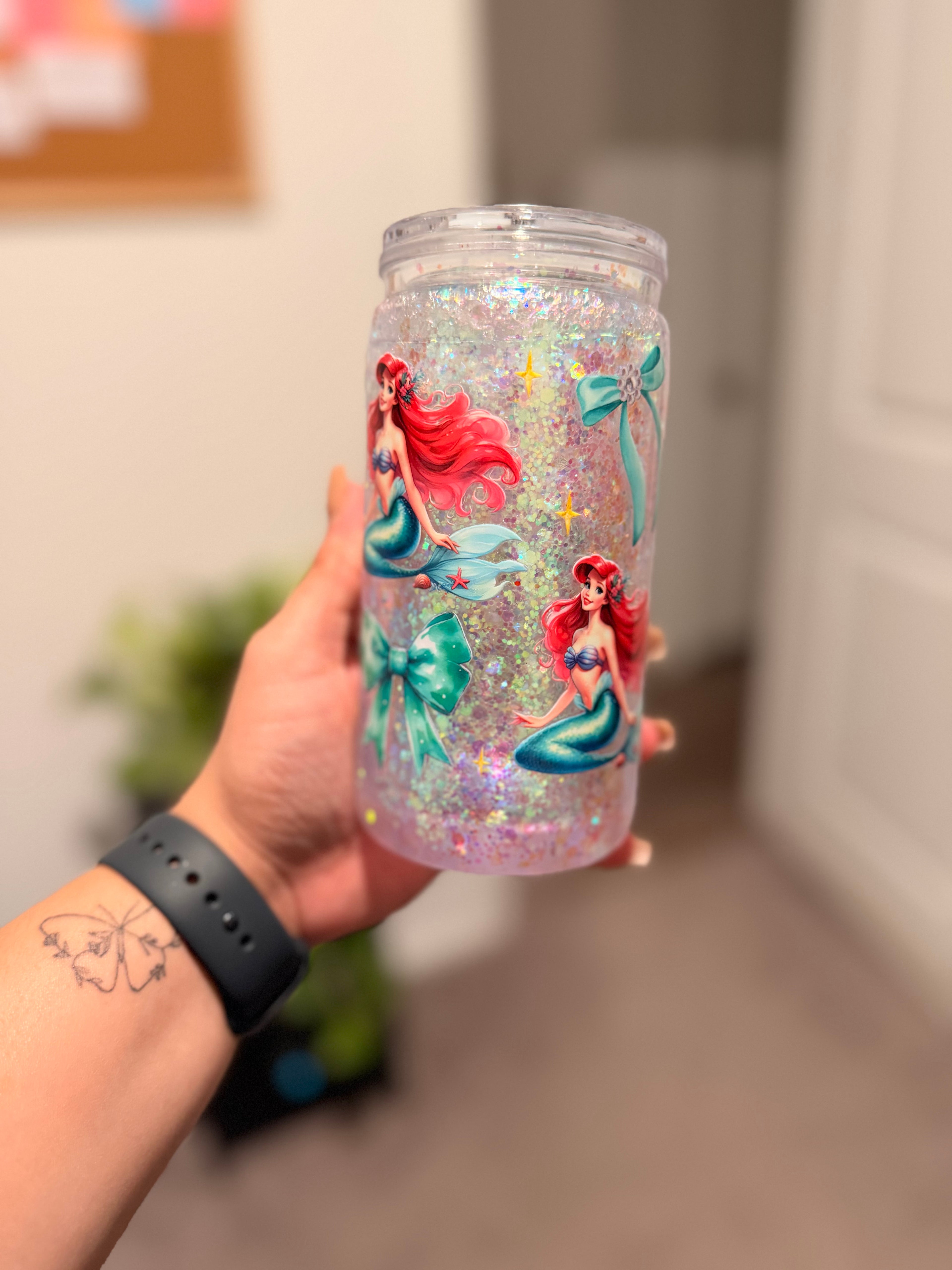 Ariel Snowglobe Tumbler