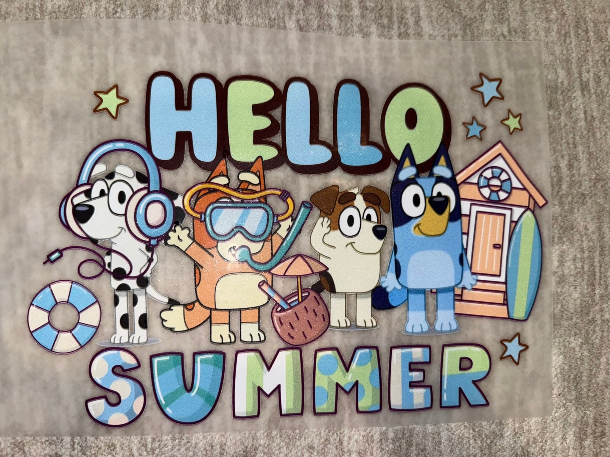 Hello summer - bluey
