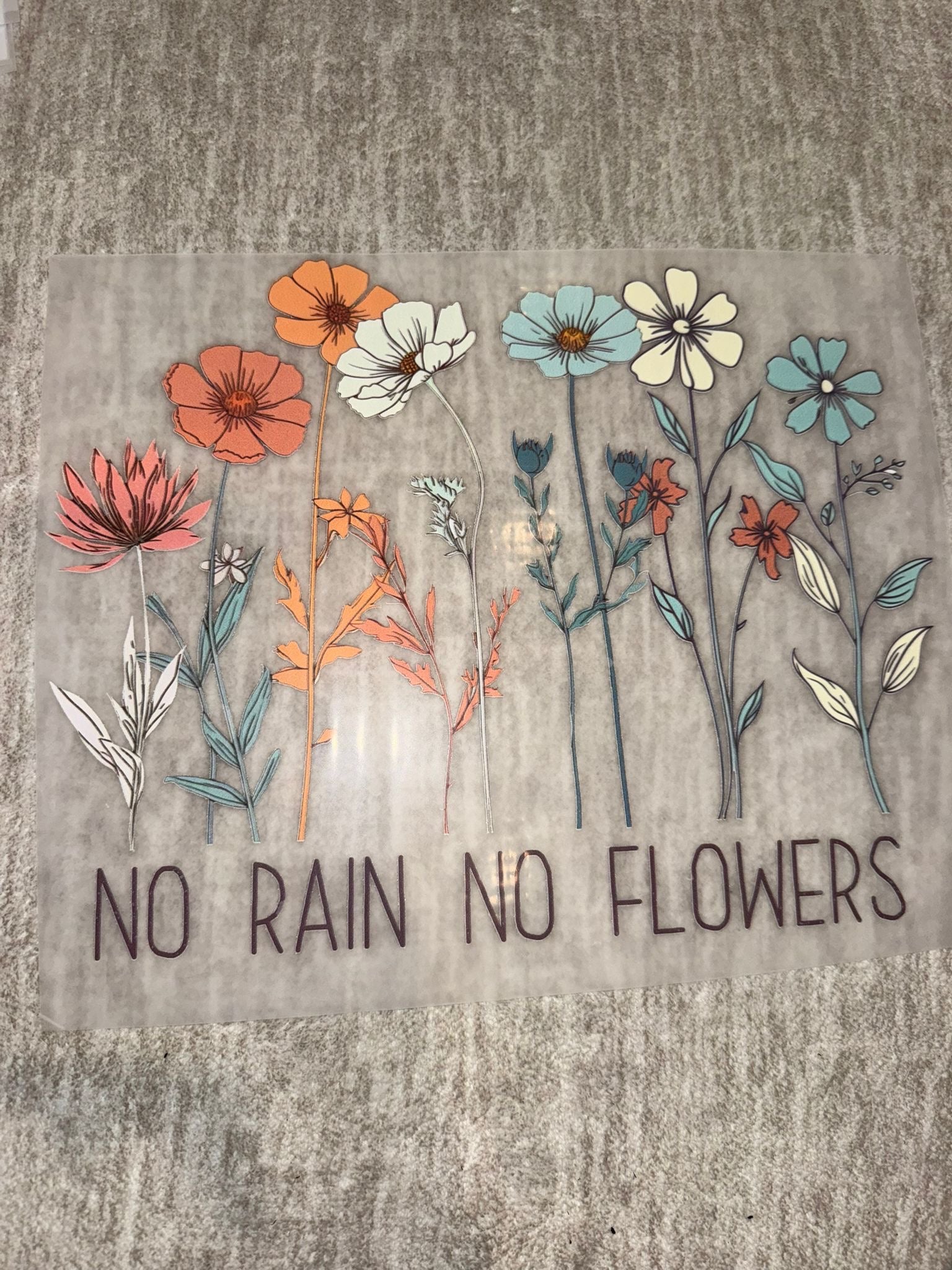 No rain, no flowers