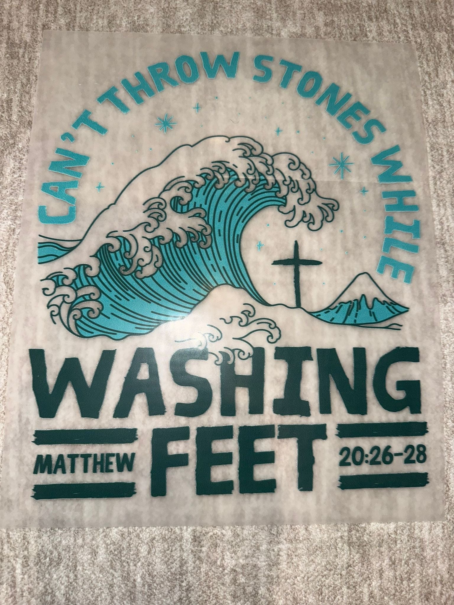 Washing feet