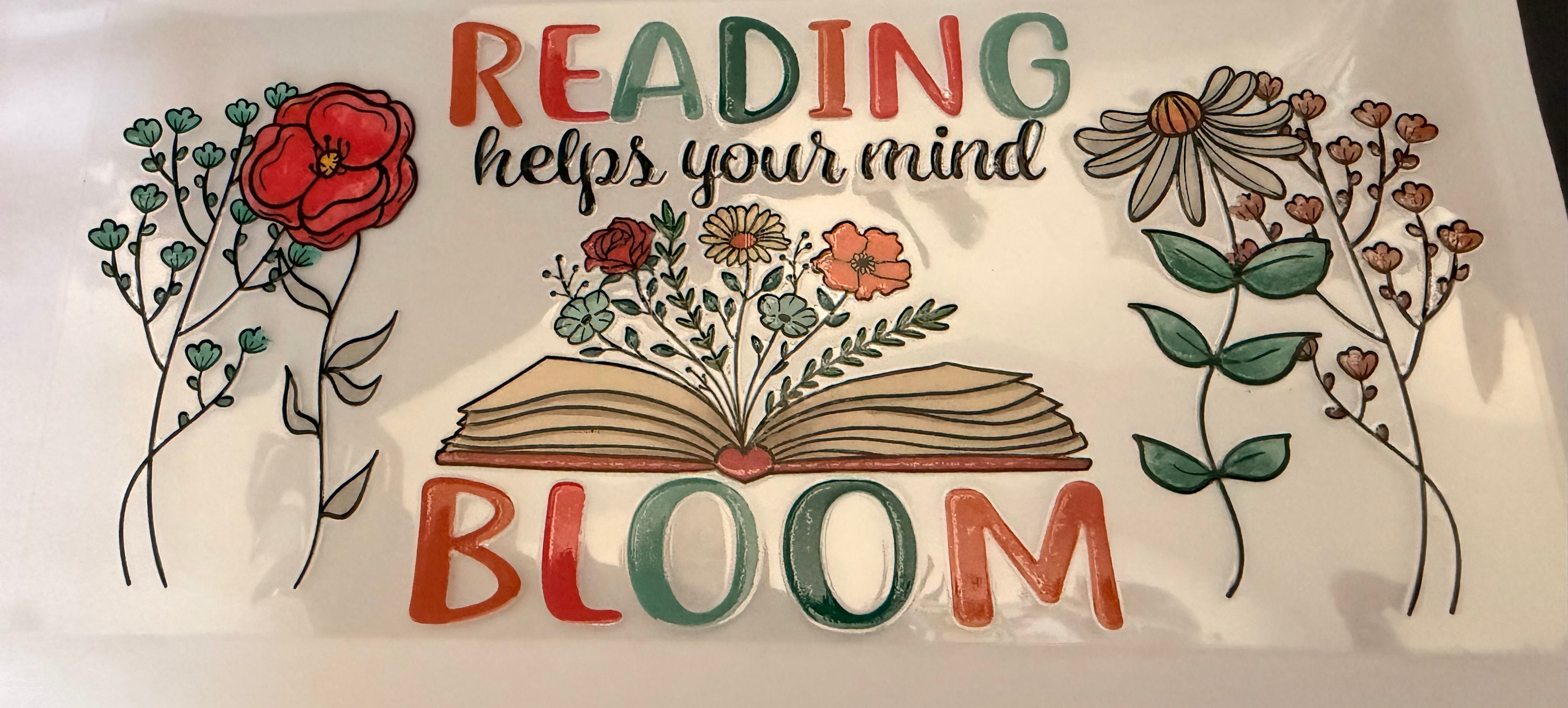 Reading helps your mind bloom