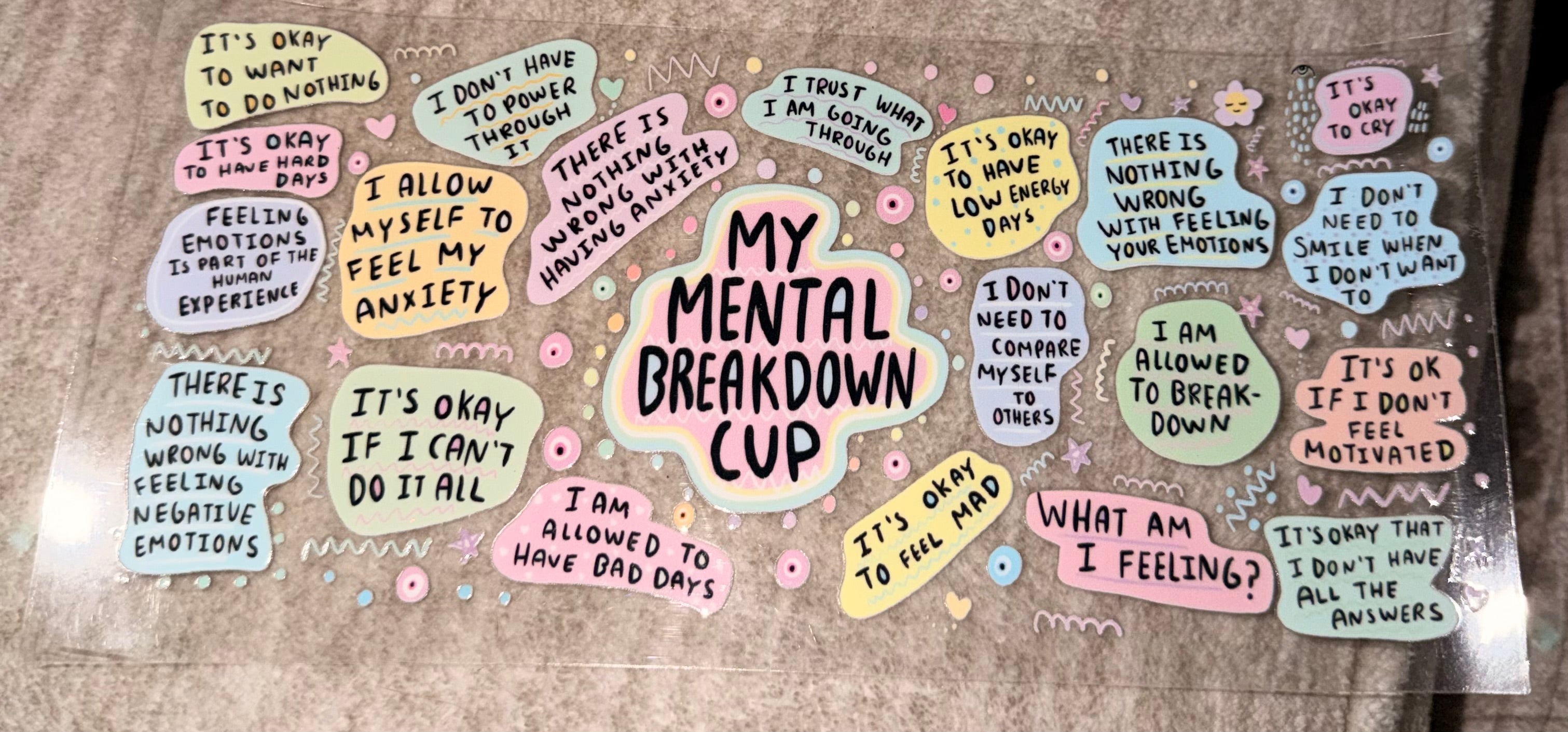 Mental breakdown cup