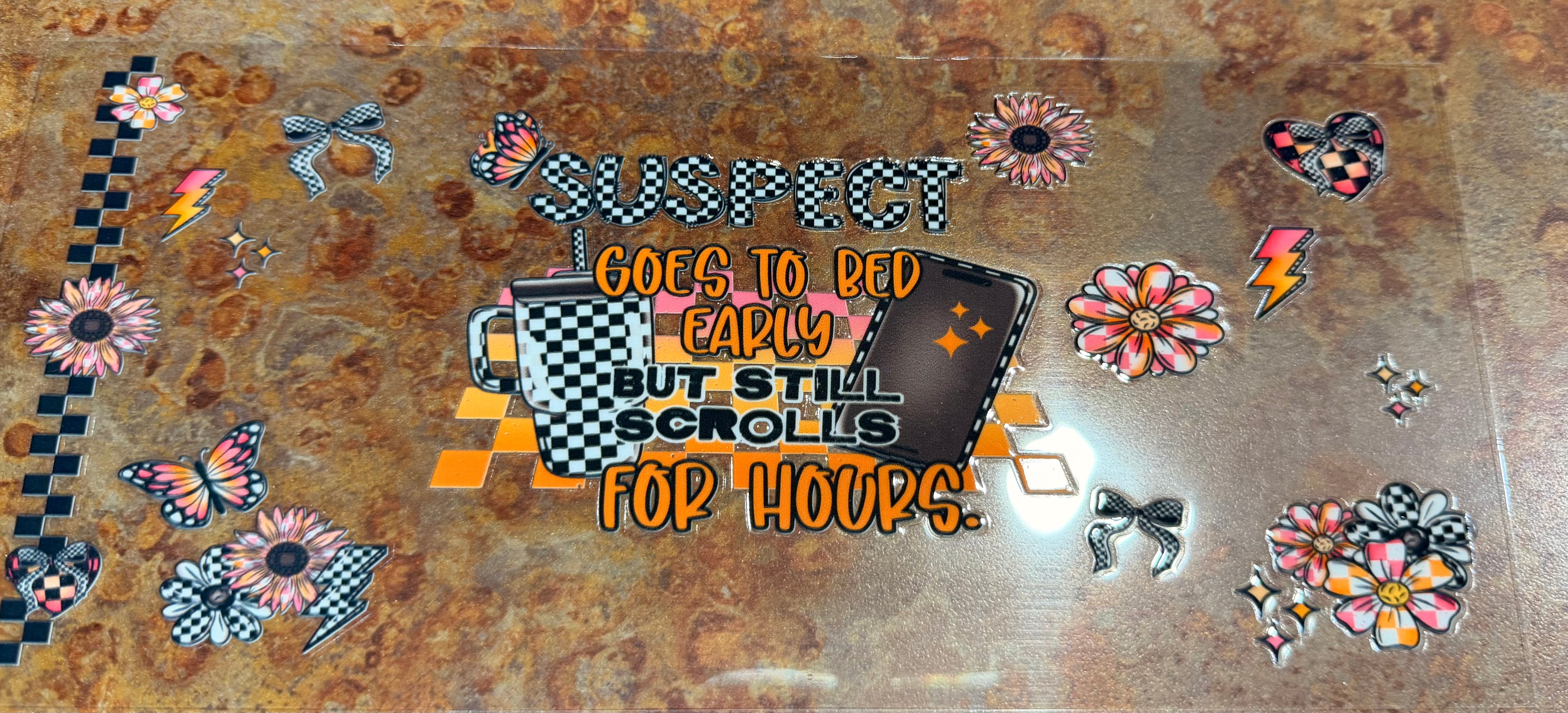 Suspect scrolls for hours