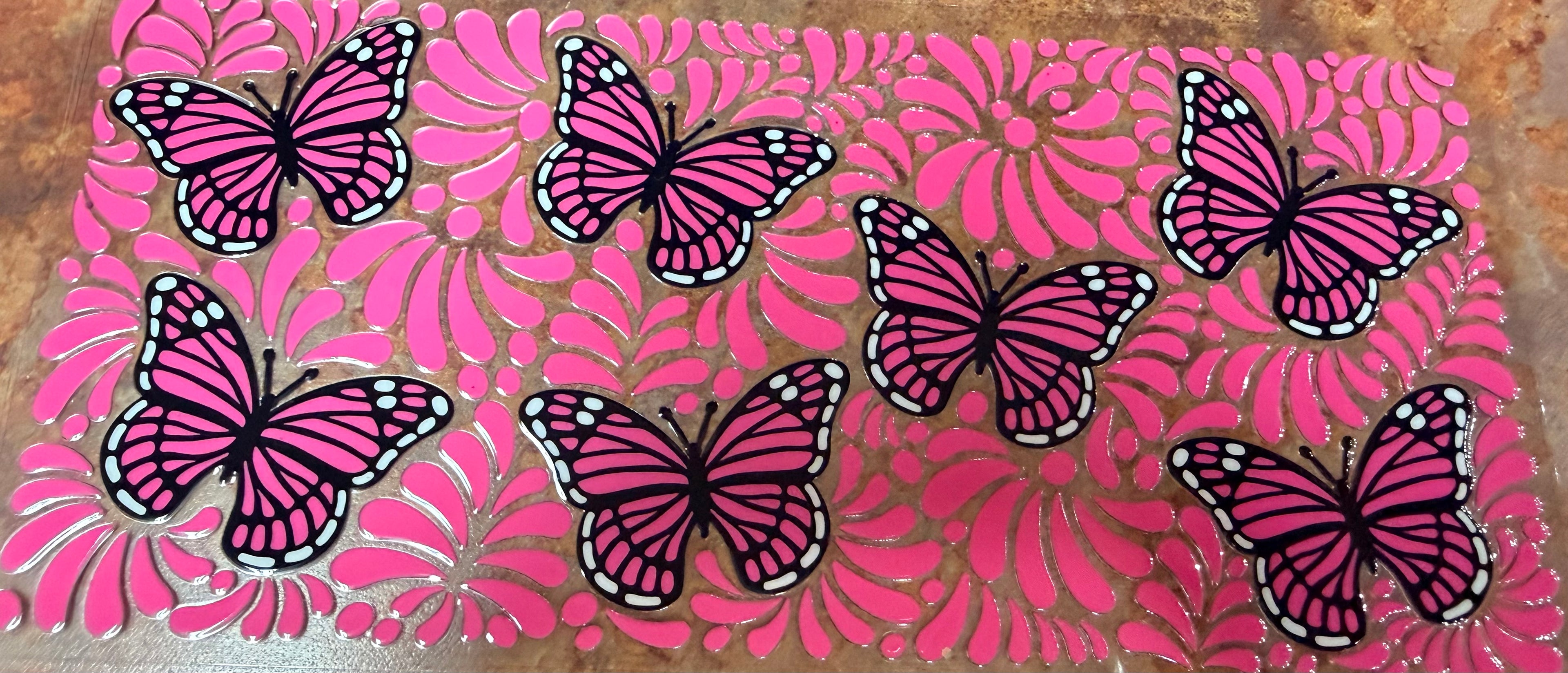 Butterflies - pink