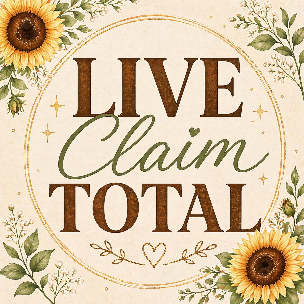 Live claim total